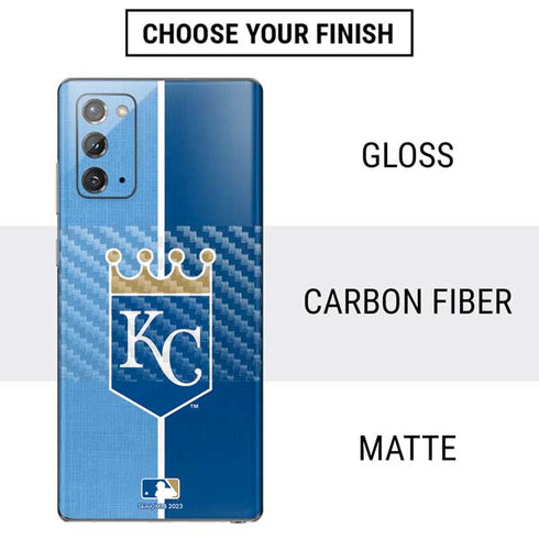 MLB Kansas City Royals Split Galaxy Note20 5G Skin